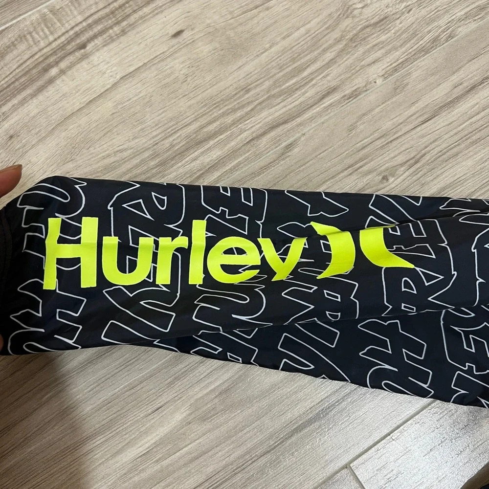 Hurley Youth Boys L 12-13 Yrs Lightweight Rain Windbreaker Hooded Jacket Coat